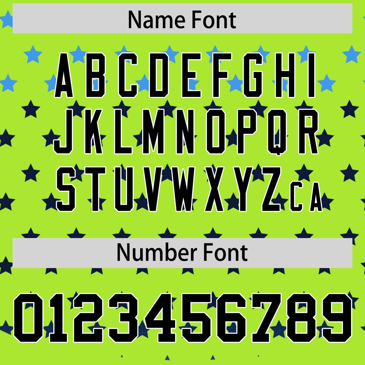 Custom Neon Green Black-White Raglan Sleeve Personalized Star Print Authentic Baseball Jersey