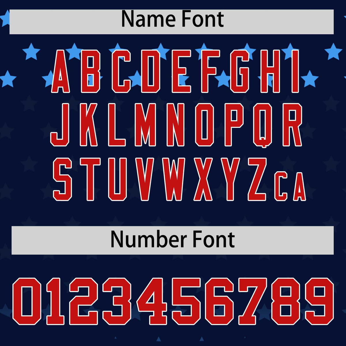 Custom Navy Red-White Raglan Sleeve Personalized Star Print Authentic Baseball Jersey