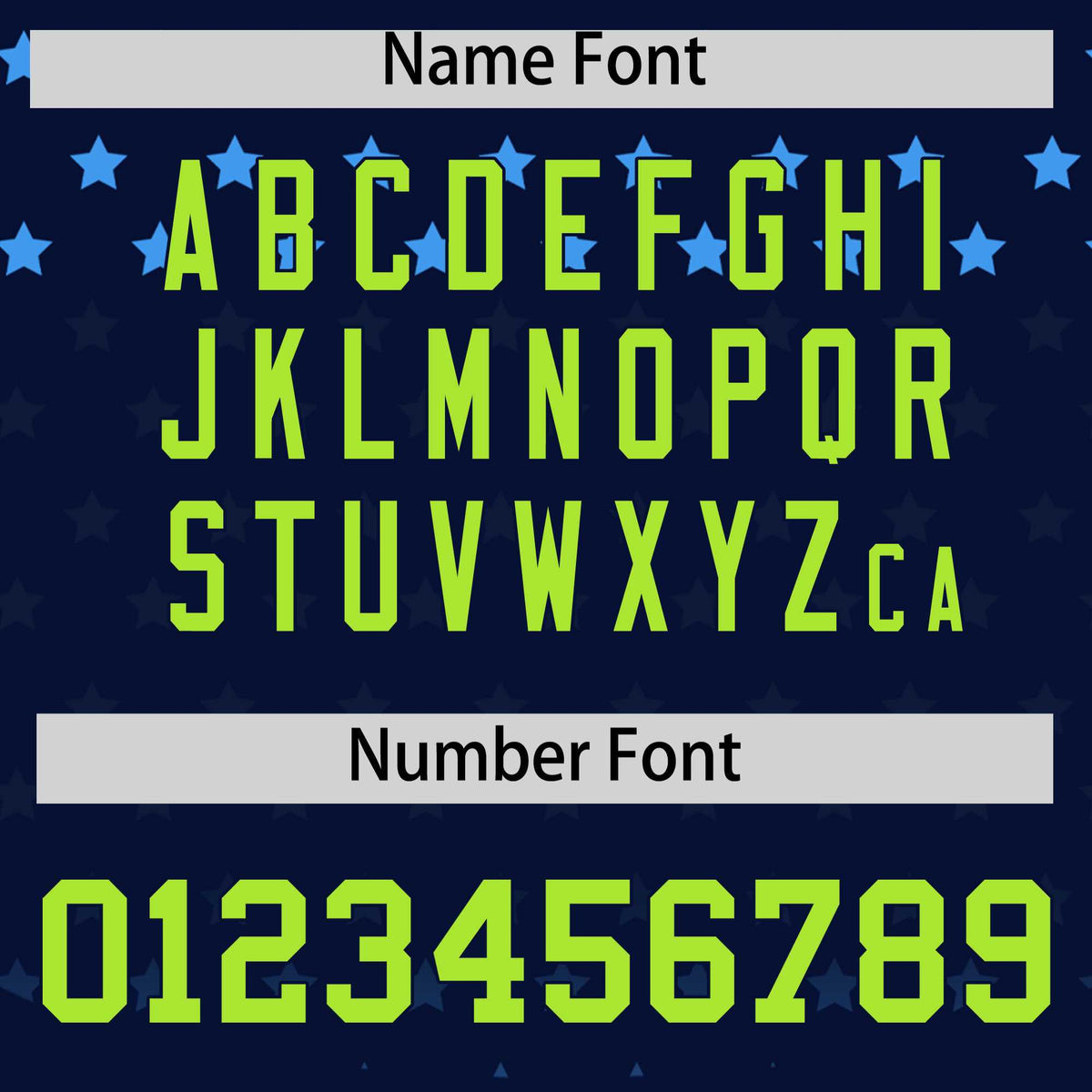 Custom Navy Neon Green-White Raglan Sleeve Personalized Star Print Authentic Baseball Jersey