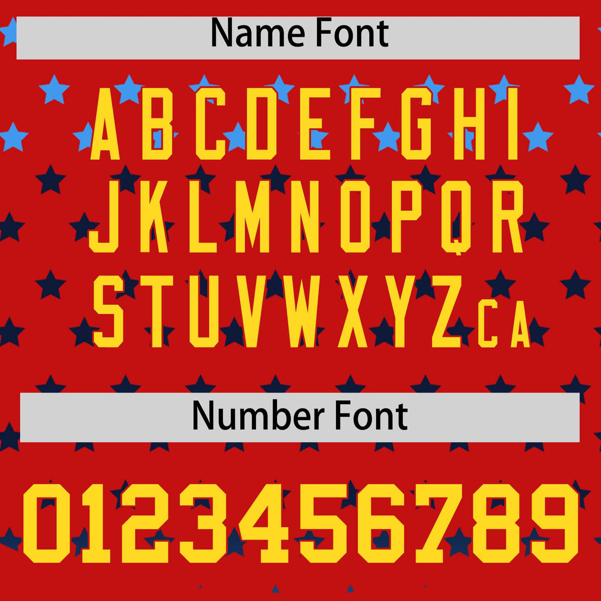 Custom Red Gold-White Raglan Sleeve Personalized Star Print Authentic Baseball Jersey