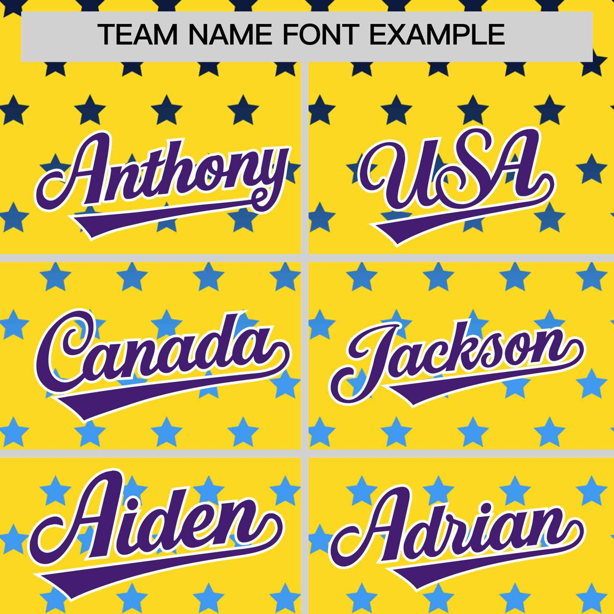 Custom Gold Purple-White Raglan Sleeve Personalized Star Print Authentic Baseball Jersey