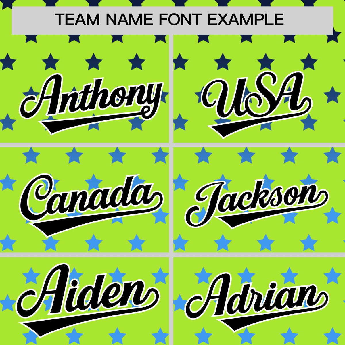 Custom Neon Green Black-White Raglan Sleeve Personalized Star Print Authentic Baseball Jersey