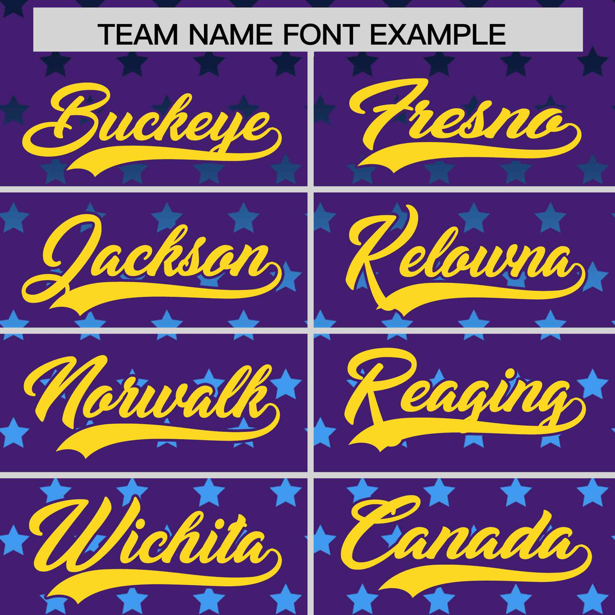 Custom Purple Gold-White Raglan Sleeve Personalized Star Print Authentic Baseball Jersey