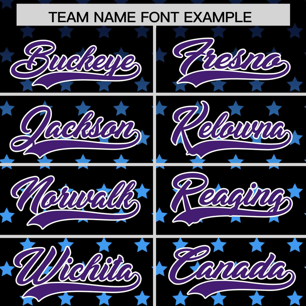 Custom Black Purple-White Raglan Sleeve Personalized Star Print Authentic Baseball Jersey