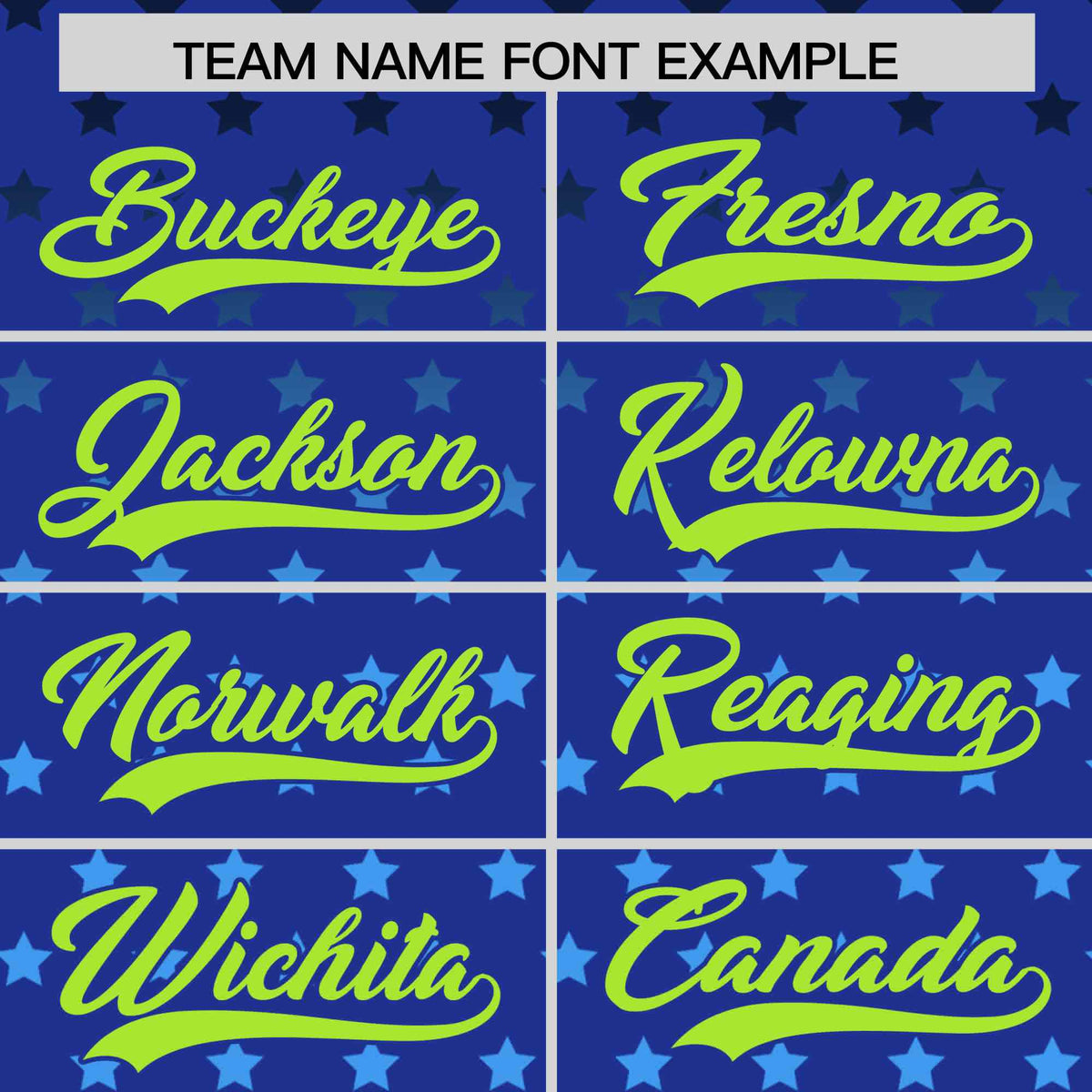 Custom Royal Neon Green-White Raglan Sleeve Personalized Star Print Authentic Baseball Jersey