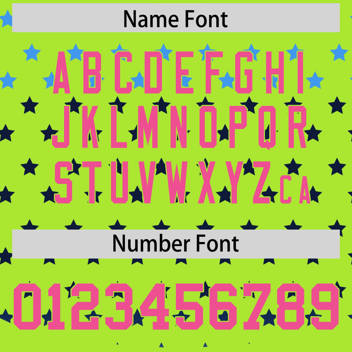 Custom Neon Green Pink-White Raglan Sleeve Personalized Star Print Authentic Baseball Jersey