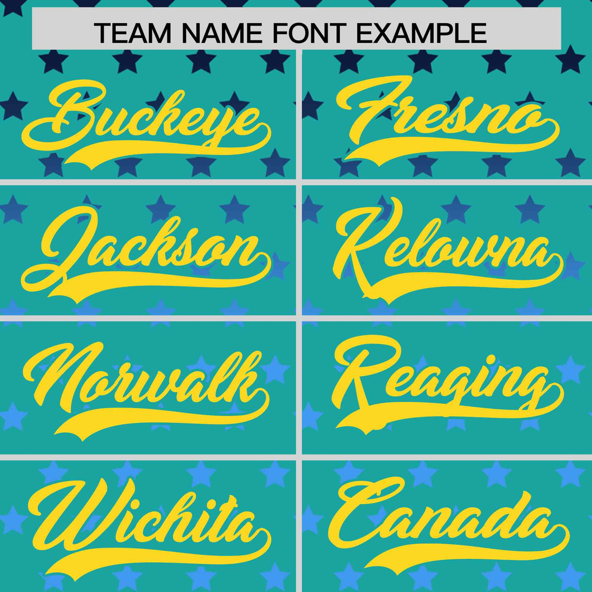 Custom Aqua Gold-White Raglan Sleeve Personalized Star Print Authentic Baseball Jersey