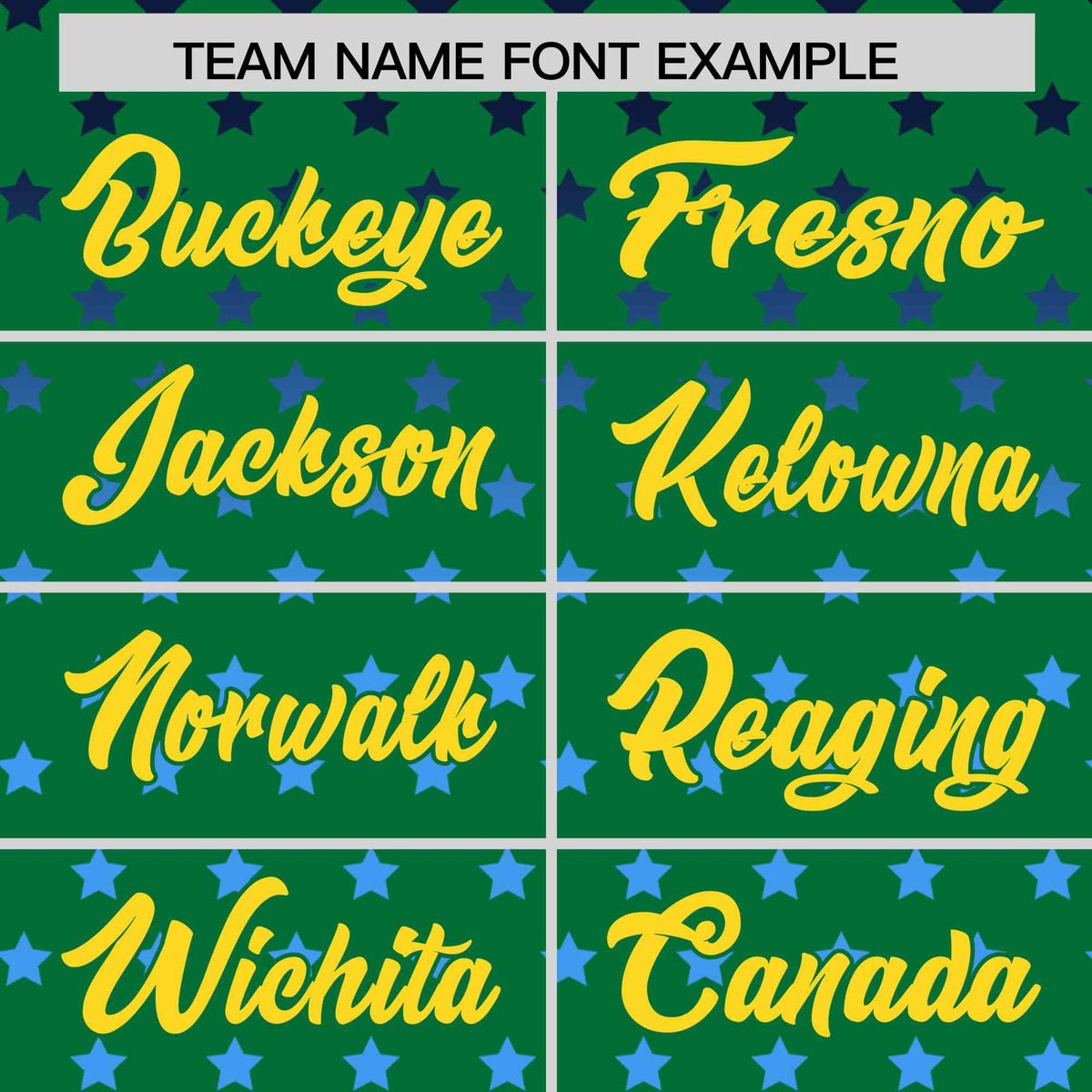 Custom Kelly Green Gold-White Raglan Sleeve Personalized Star Print Authentic Baseball Jersey