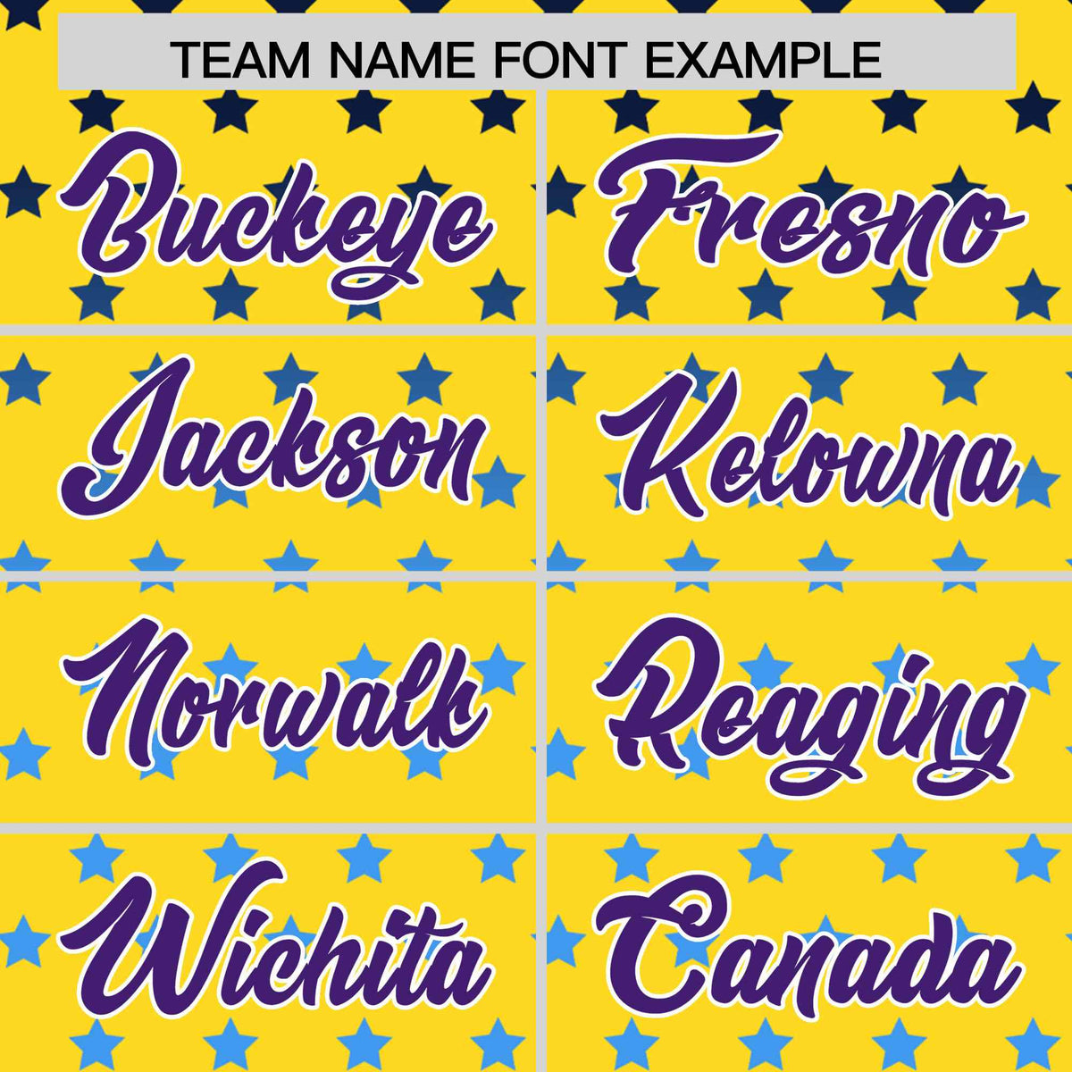 Custom Gold Purple-White Raglan Sleeve Personalized Star Print Authentic Baseball Jersey