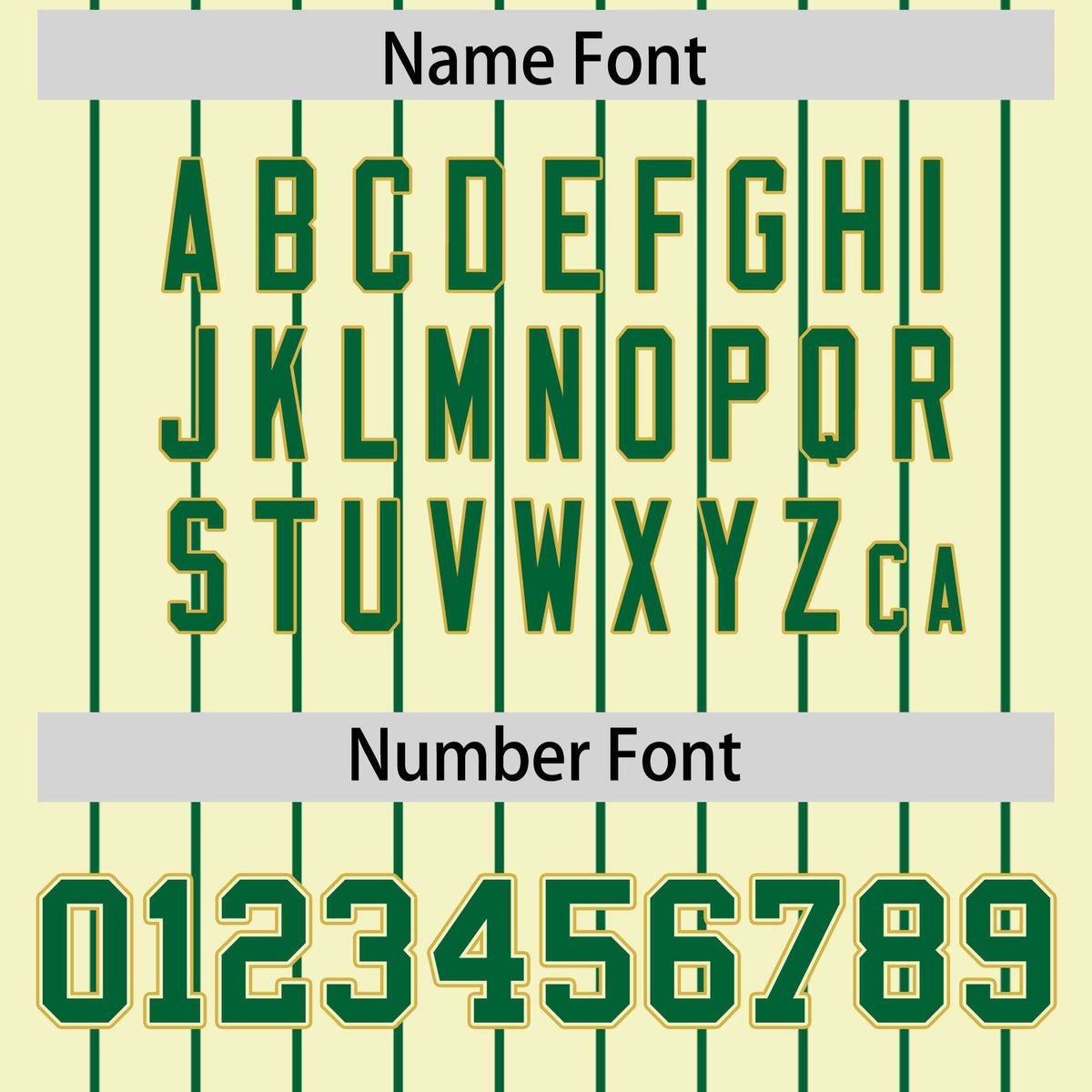 Custom Cream Kelly Green Stripe Fashion Sleeves Gradient Authentic Baseball Jersey