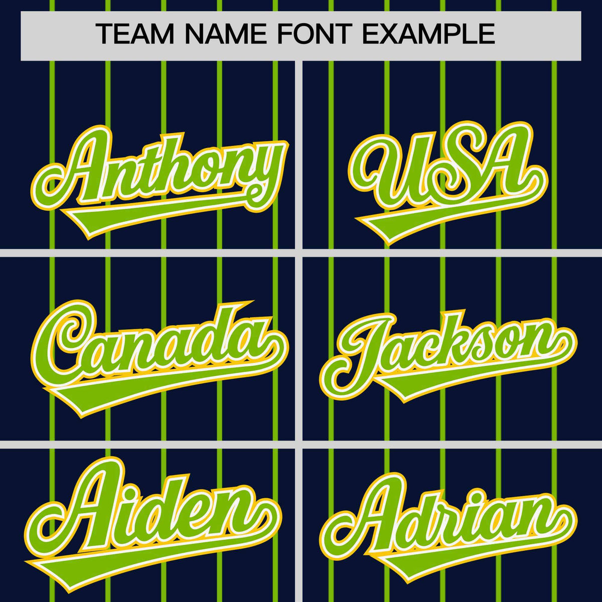 Custom Navy Neon Green Stripe Fashion Sleeves Gradient Authentic Baseball Jersey