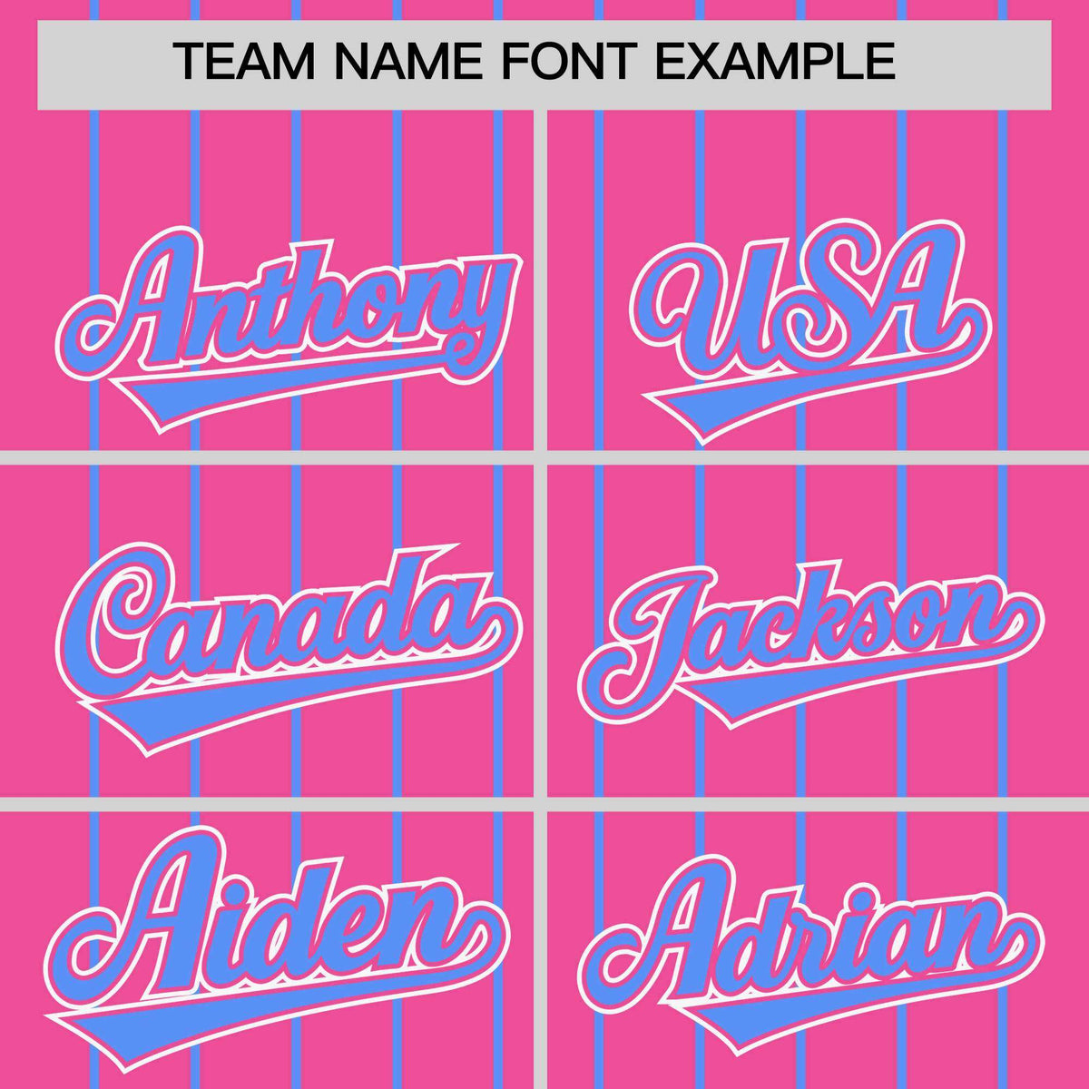 Custom Pink Powder Blue Stripe Fashion Sleeves Gradient Authentic Baseball Jersey