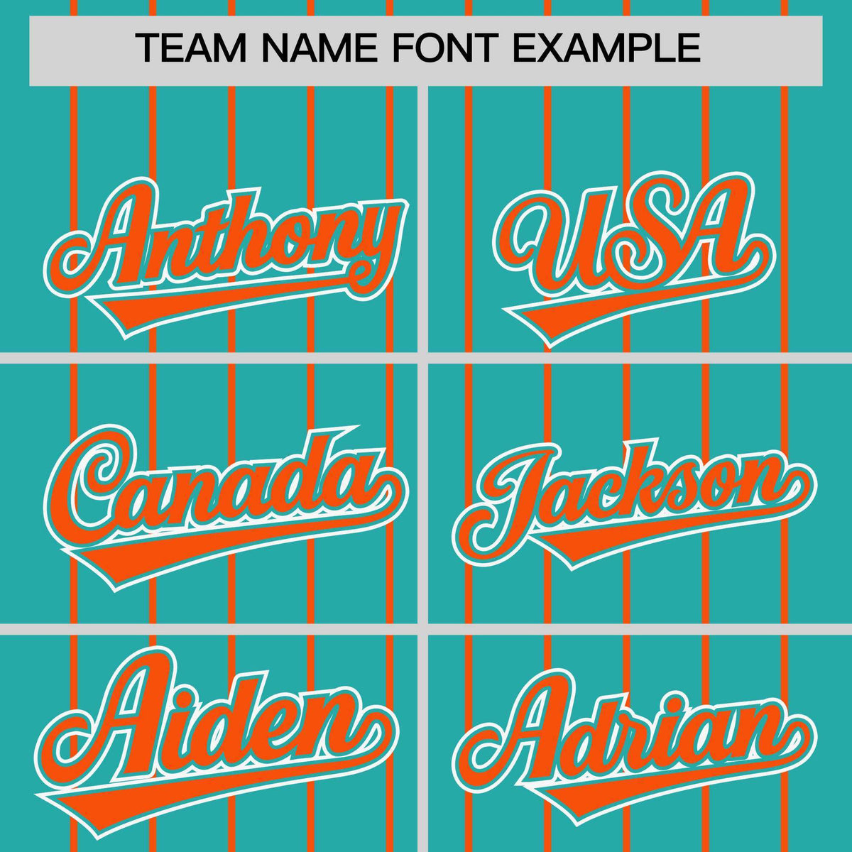 Custom Aqua Orange Stripe Fashion Sleeves Gradient Authentic Baseball Jersey