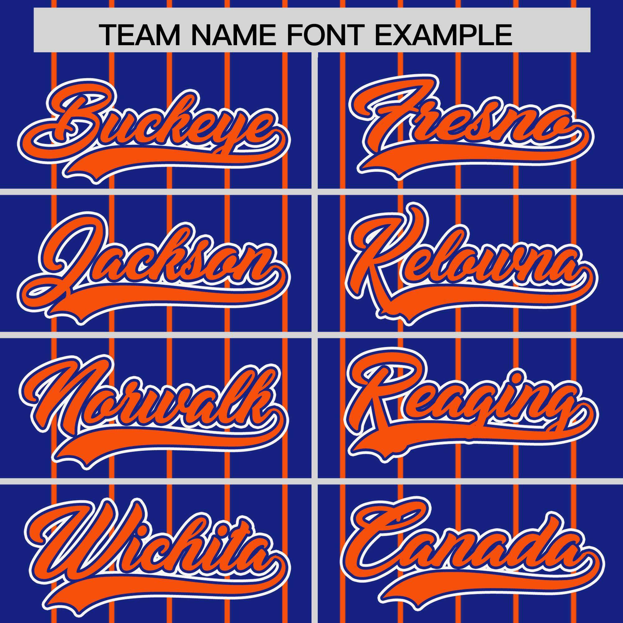 Custom Royal Orange Stripe Fashion Sleeves Gradient Authentic Baseball Jersey