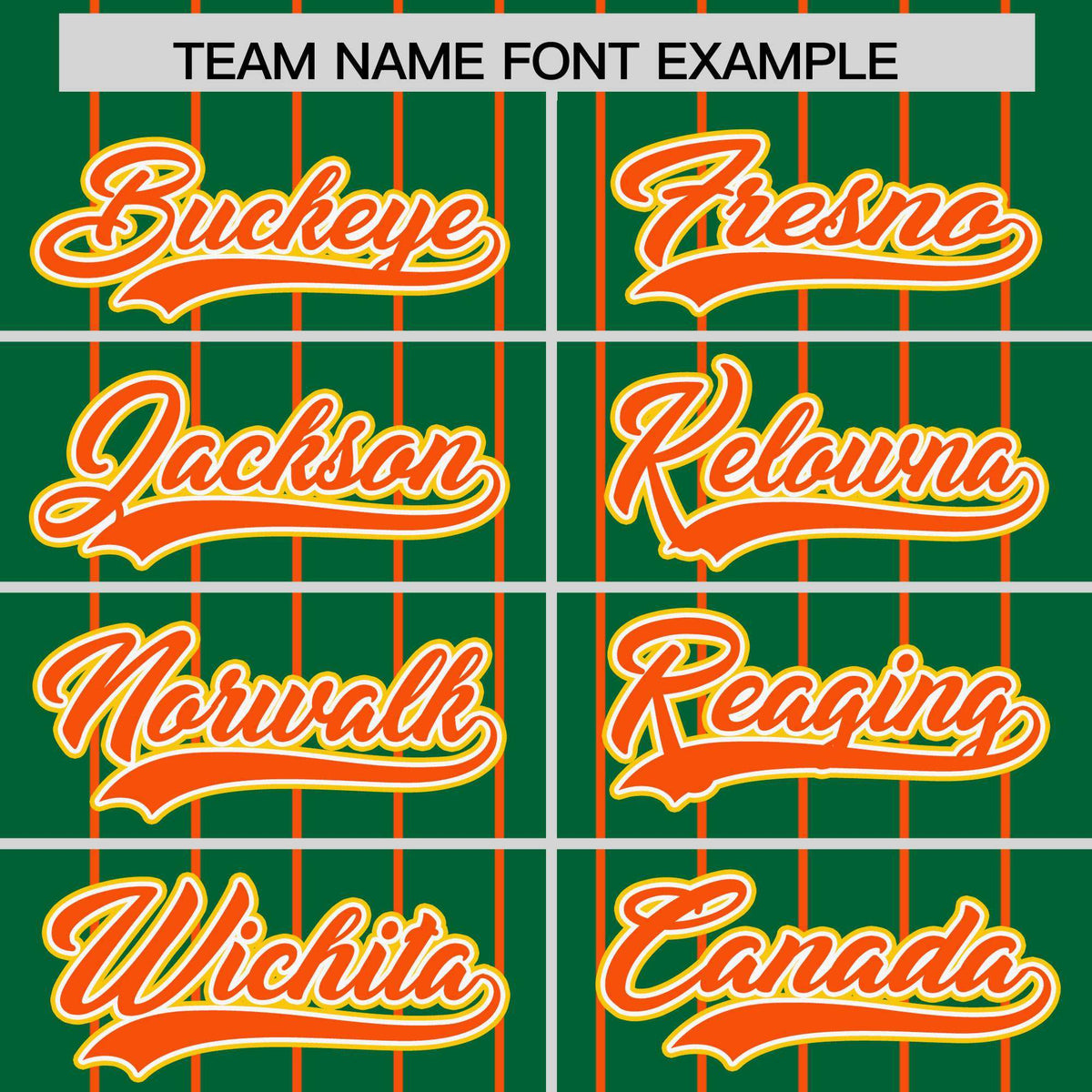 Custom Kelly Green Orange Stripe Fashion Sleeves Gradient Authentic Baseball Jersey