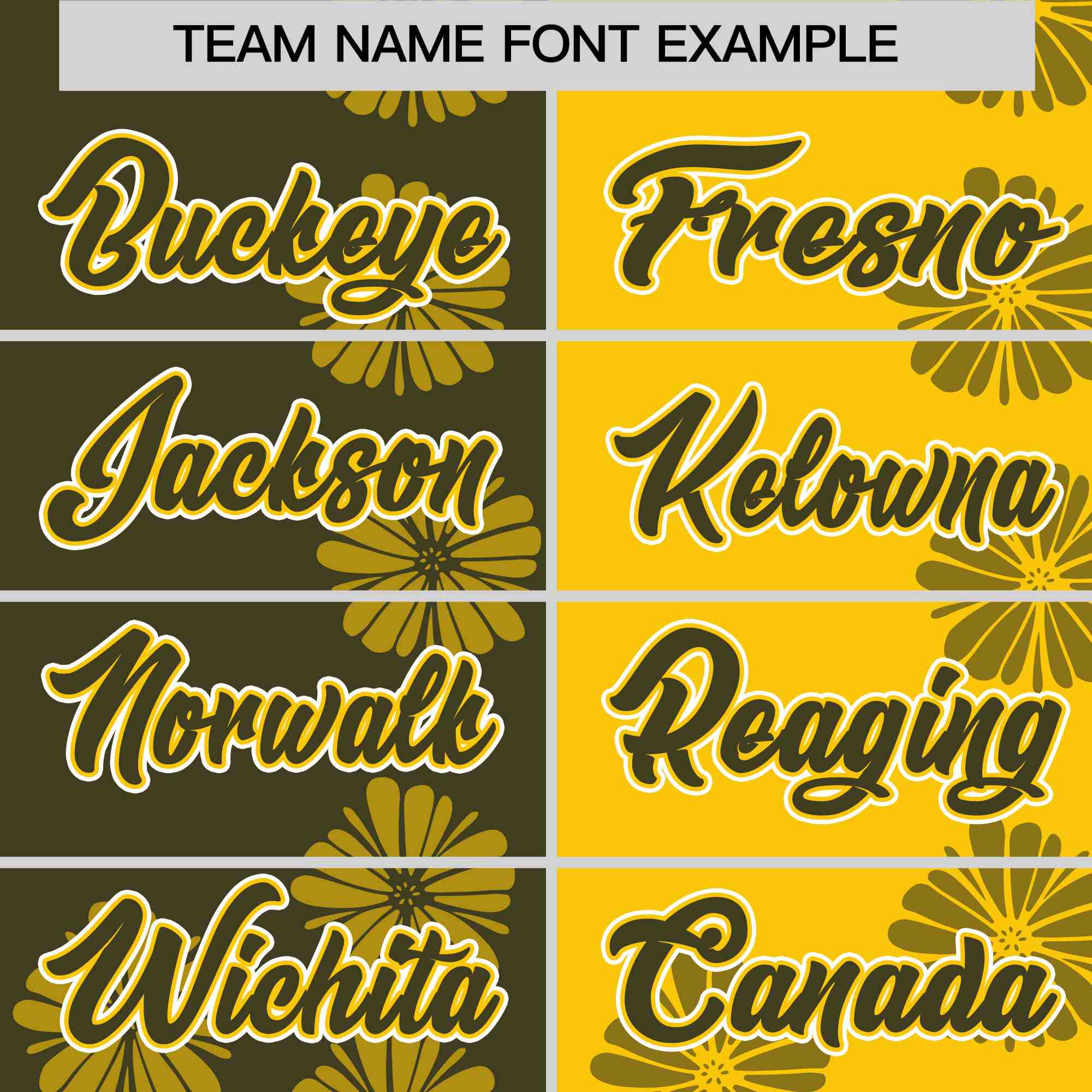 Custom Olive Gold Split Fashion Flower Graffiti Pattern Authentic Baseball Jersey