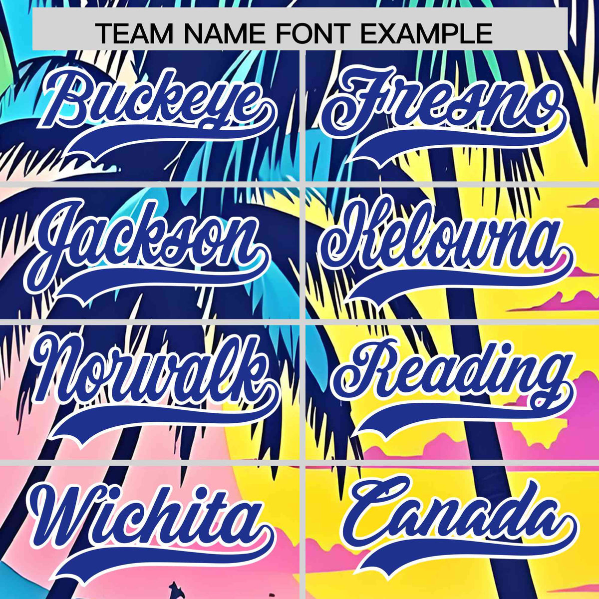 Personalized Multicolor Palm Tree Hawaiian Style Authentic Baseball Jersey