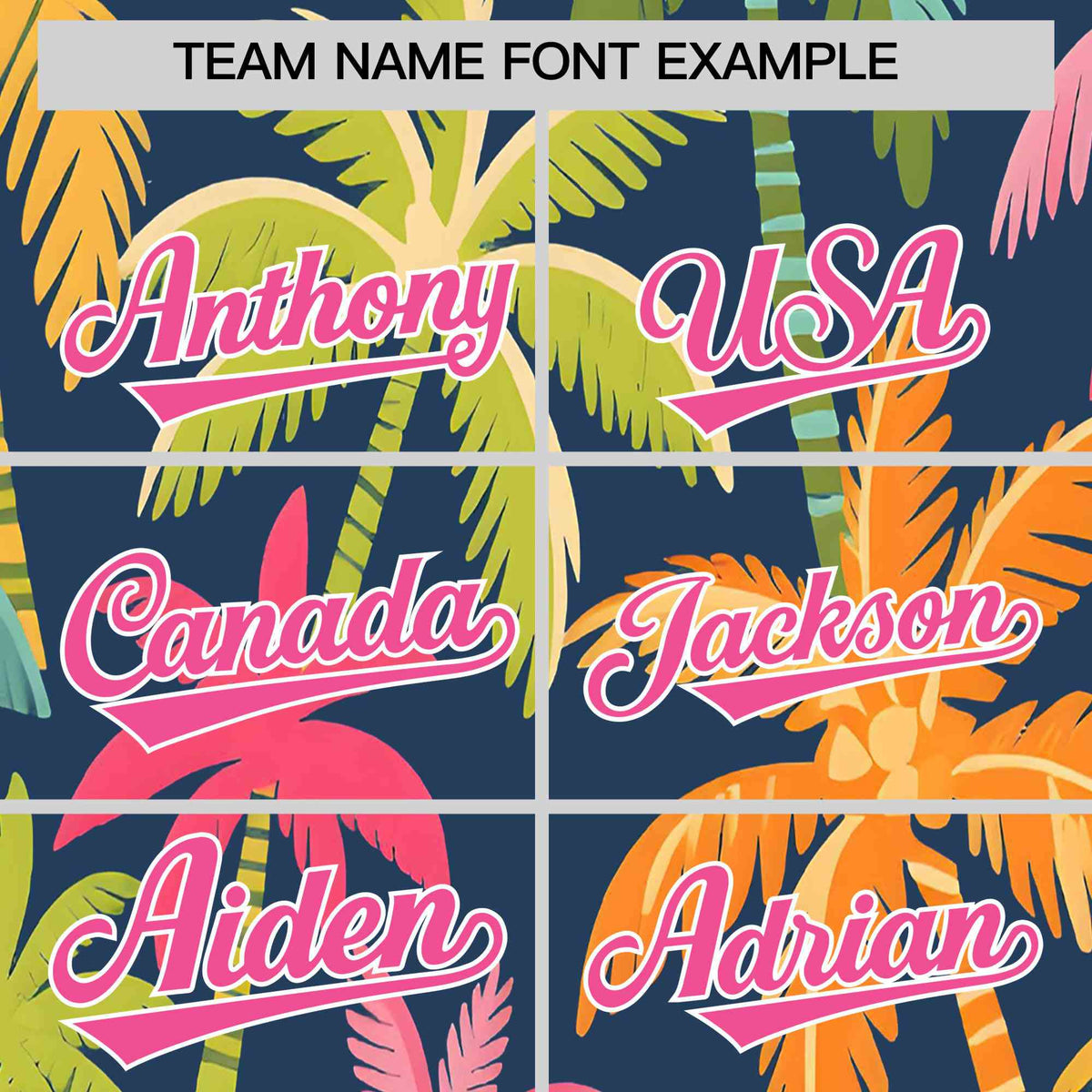 Personalized Multicolor Palm Tree Hawaiian Style Authentic Baseball Jersey