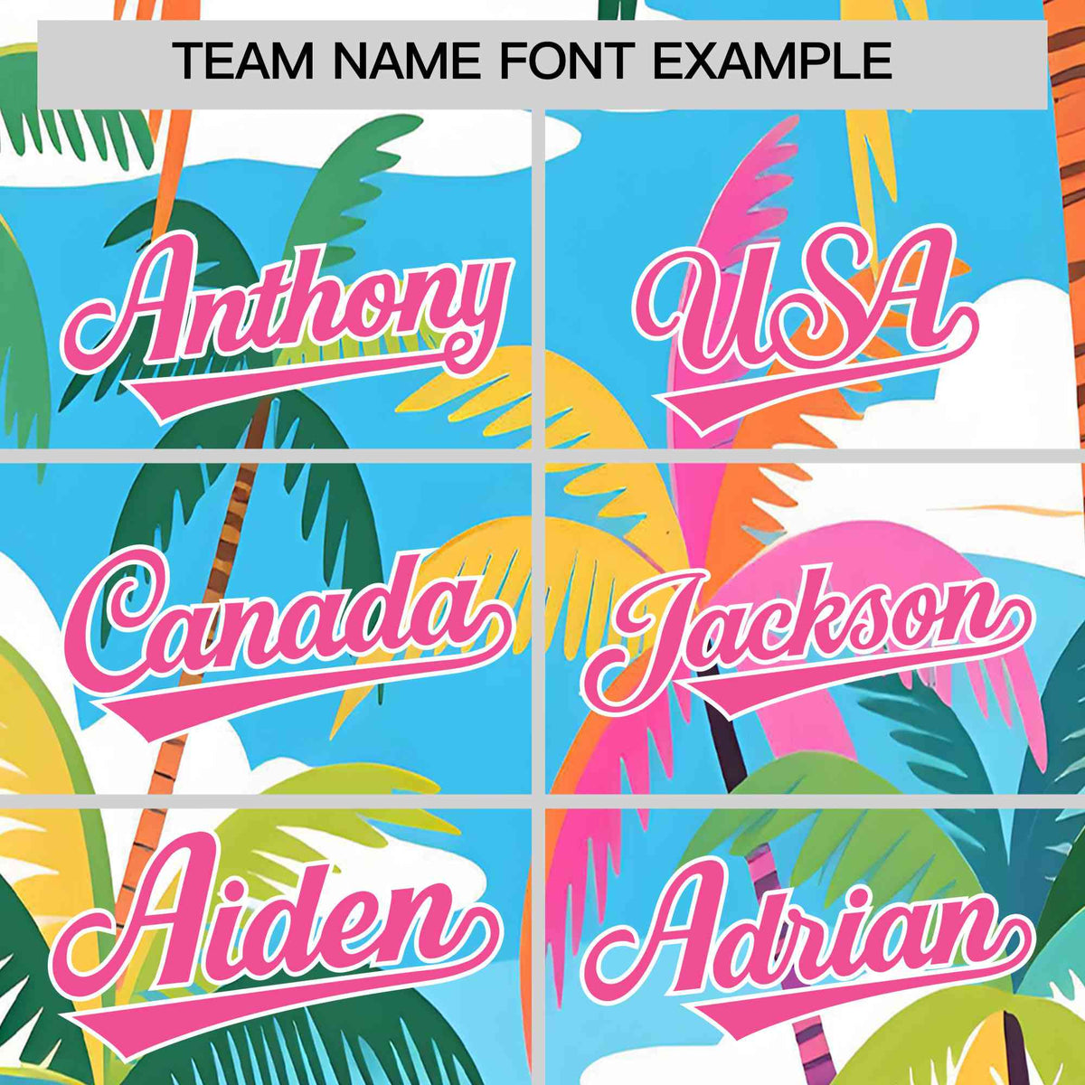 Personalized Multicolor Palm Tree Hawaiian Style Authentic Baseball Jersey