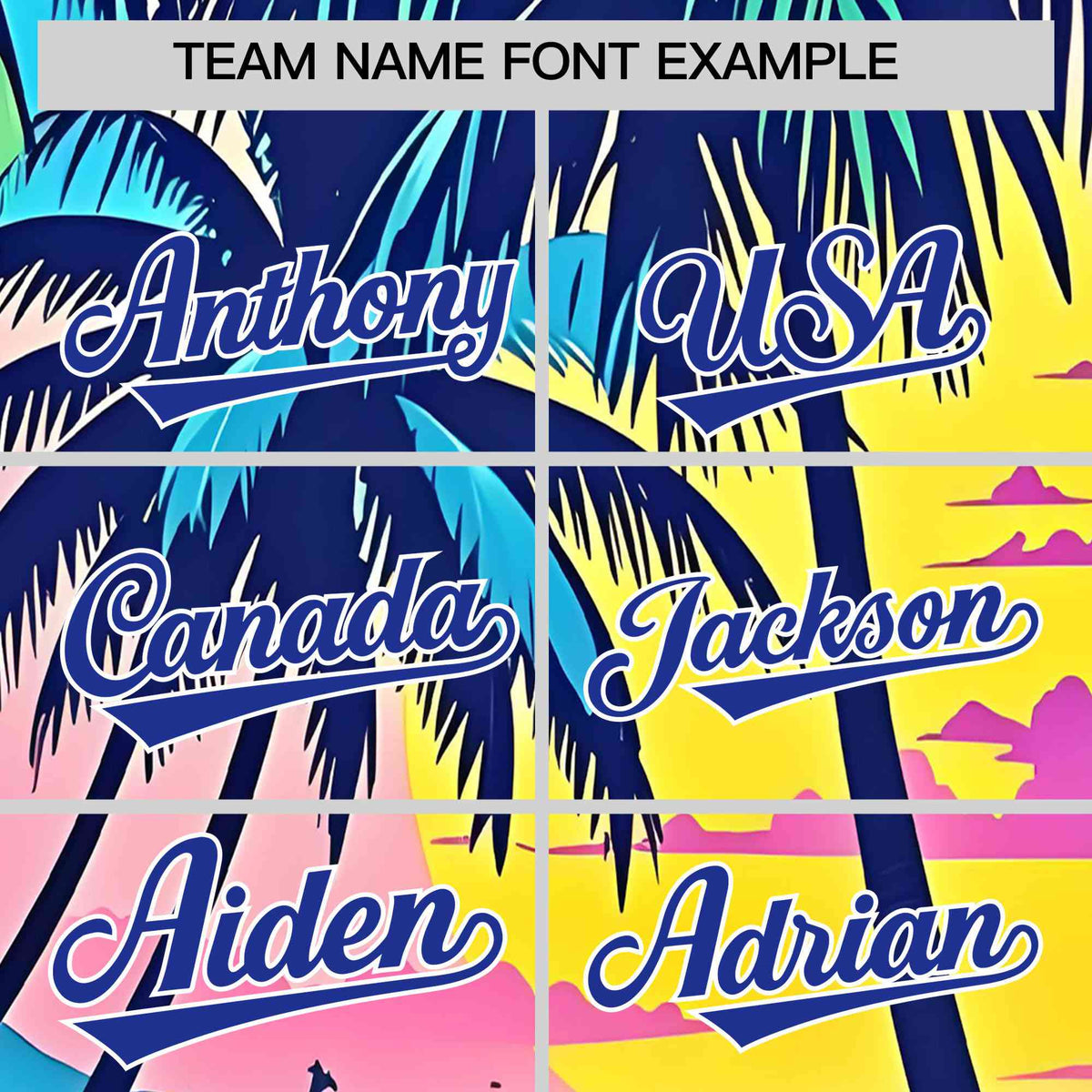 Personalized Multicolor Palm Tree Hawaiian Style Authentic Baseball Jersey