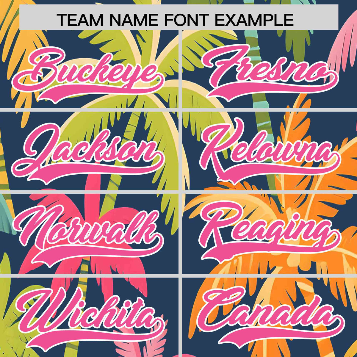 Personalized Multicolor Palm Tree Hawaiian Style Authentic Baseball Jersey