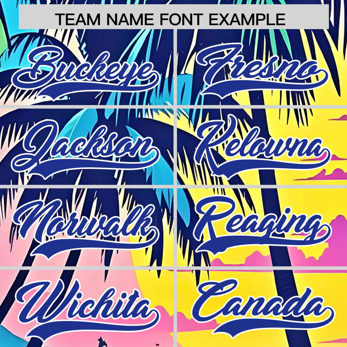 Personalized Multicolor Palm Tree Hawaiian Style Authentic Baseball Jersey