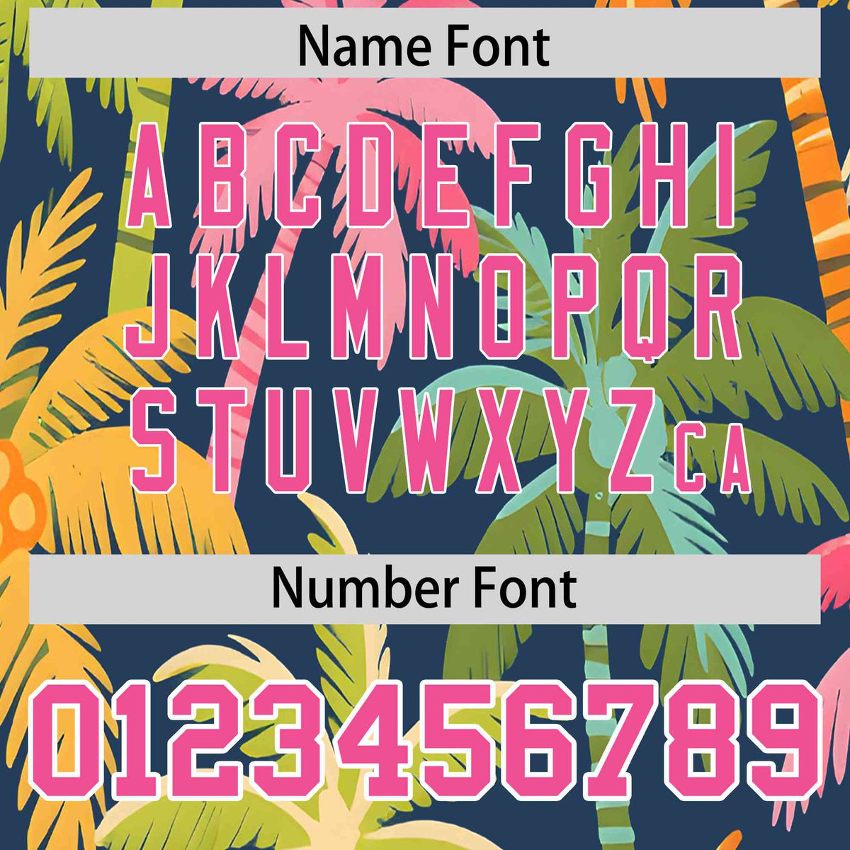 Personalized Multicolor Palm Tree Hawaiian Style Authentic Baseball Jersey