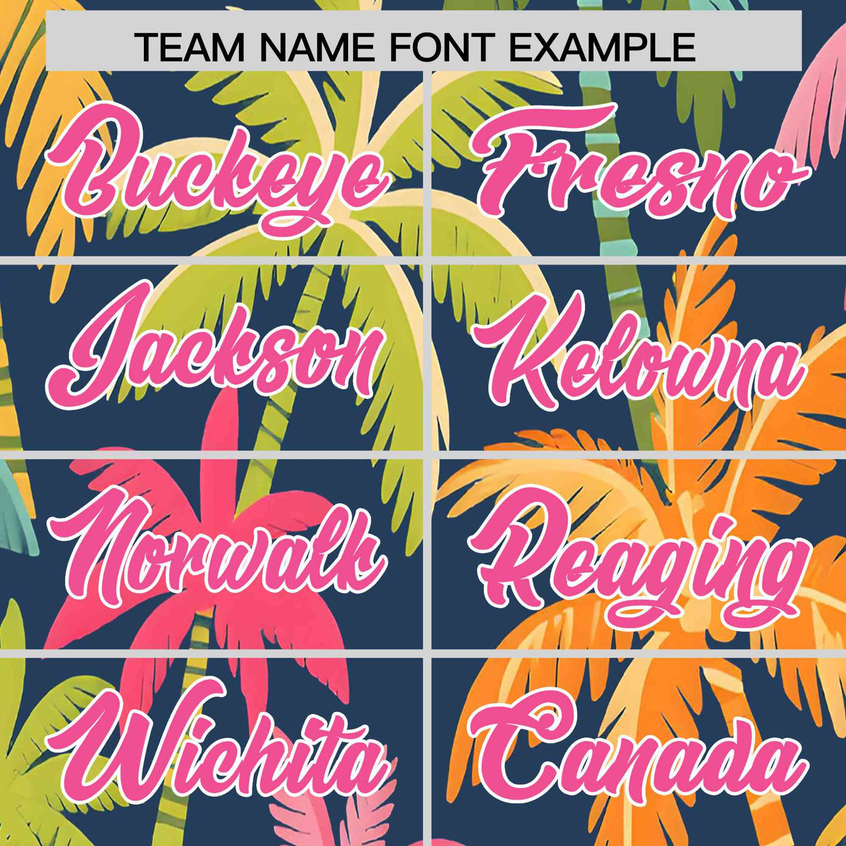 Personalized Multicolor Palm Tree Hawaiian Style Authentic Baseball Jersey