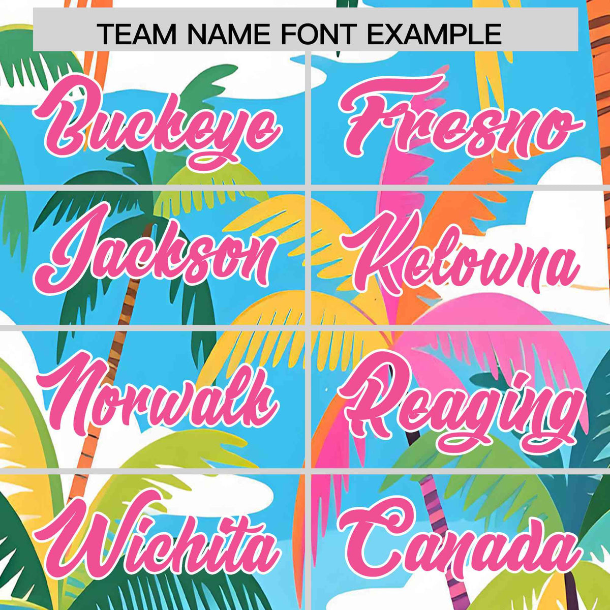 Personalized Multicolor Palm Tree Hawaiian Style Authentic Baseball Jersey