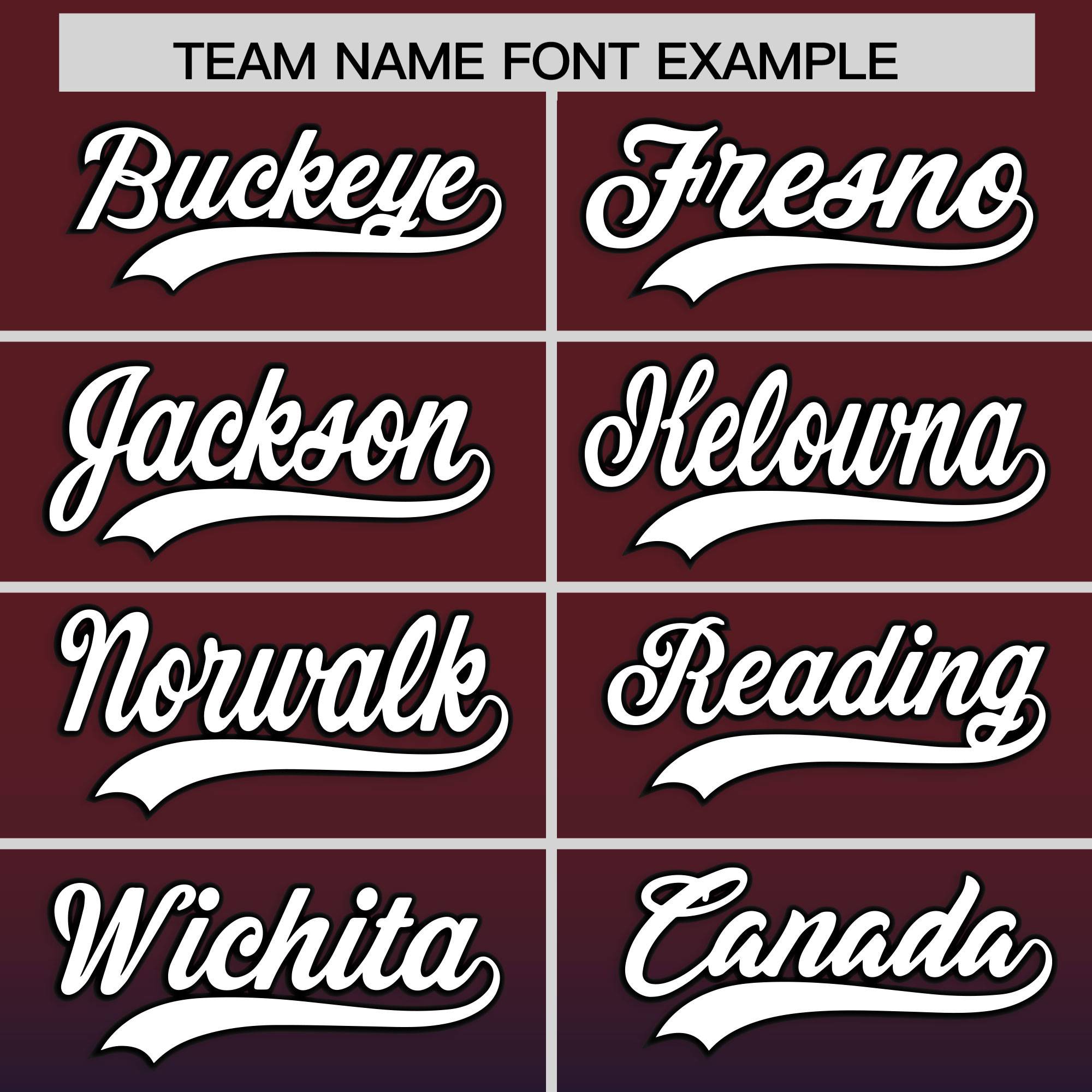 Custom Burgundy Navy Gradient Fashion Authentic Baseball Jersey