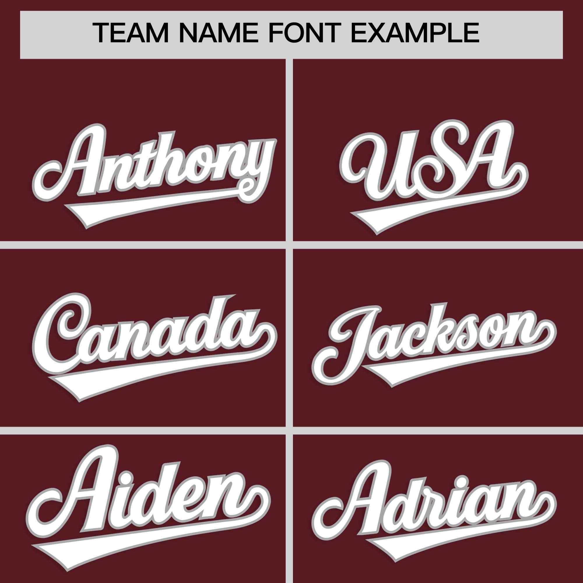 Custom Burgundy Classic Style Authentic Baseball Jersey