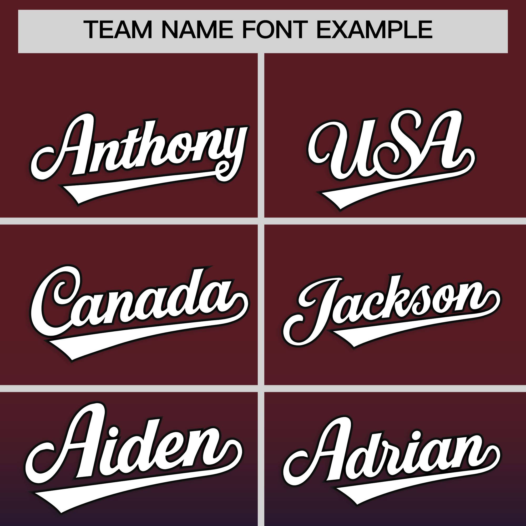 Custom Burgundy Navy Gradient Fashion Authentic Baseball Jersey