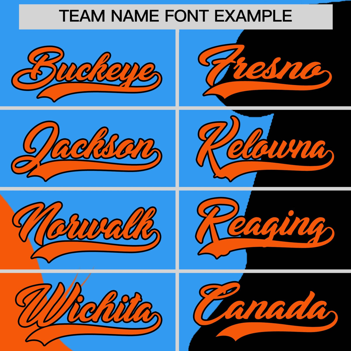 Custom Powder Blue Orange Black Silhouettes of Loving Couple Valentine's Day Baseball Jersey| KXKSHOP