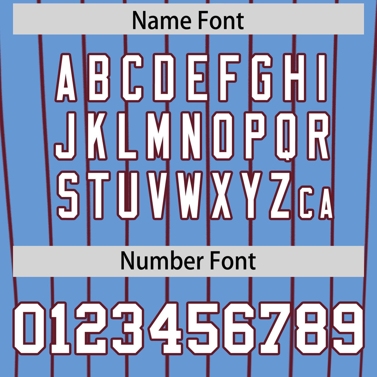 Custom Powder Blue Maroon Stripe Fashion Authentic Baseball Jersey