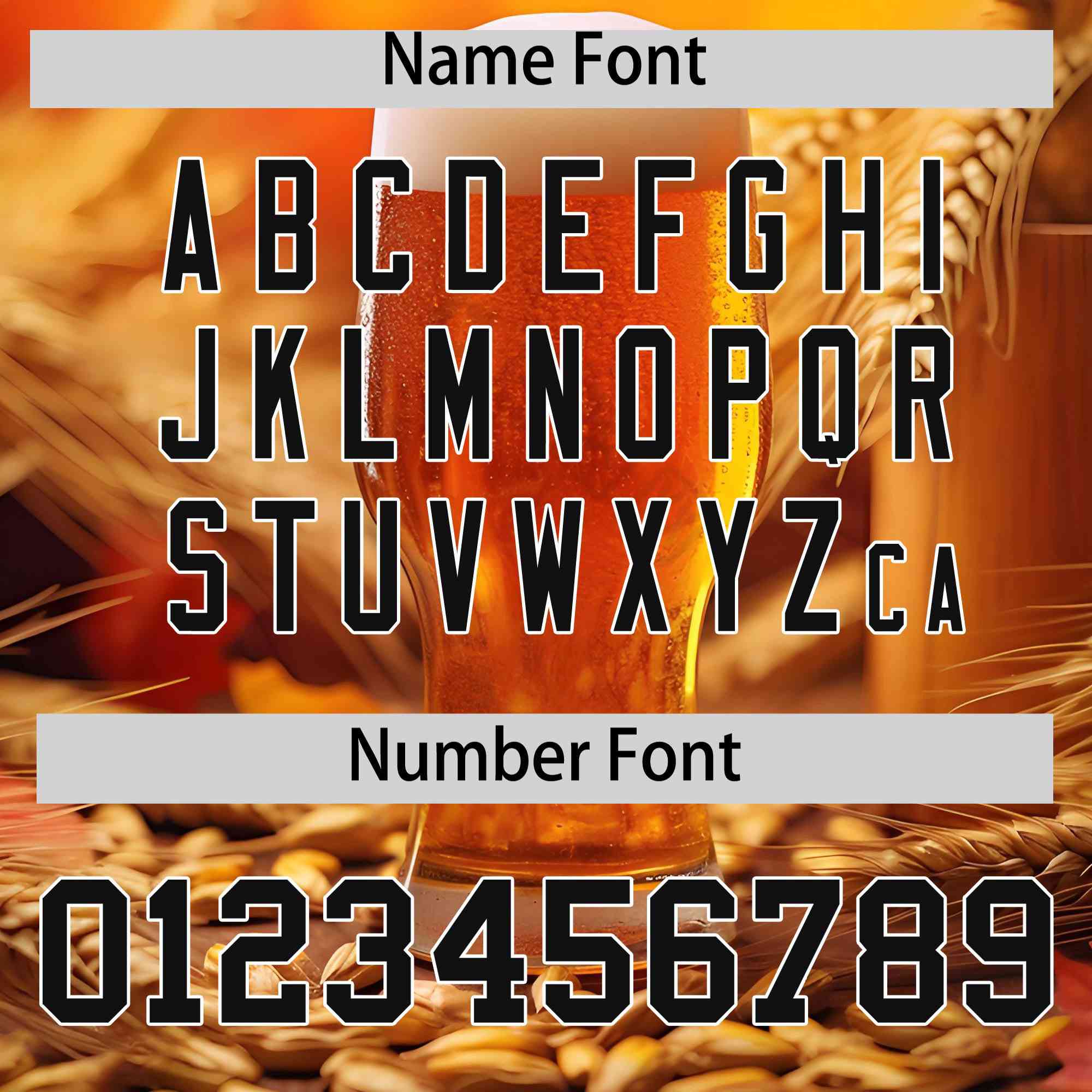 Custom Orange National Beer Day Personalized Beer Pattern Baseball Jersey | Suitable For Groups Or Parties | KXKSHOP