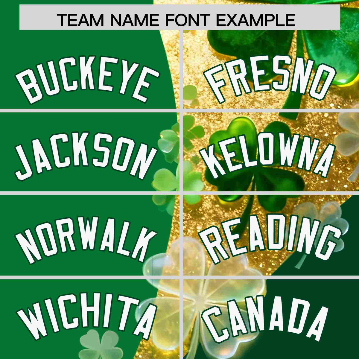 Custom Kelly Green Green St.Patrick&#39;s Day Personalized Four Leaf Clover Pattern Baseball Jersey