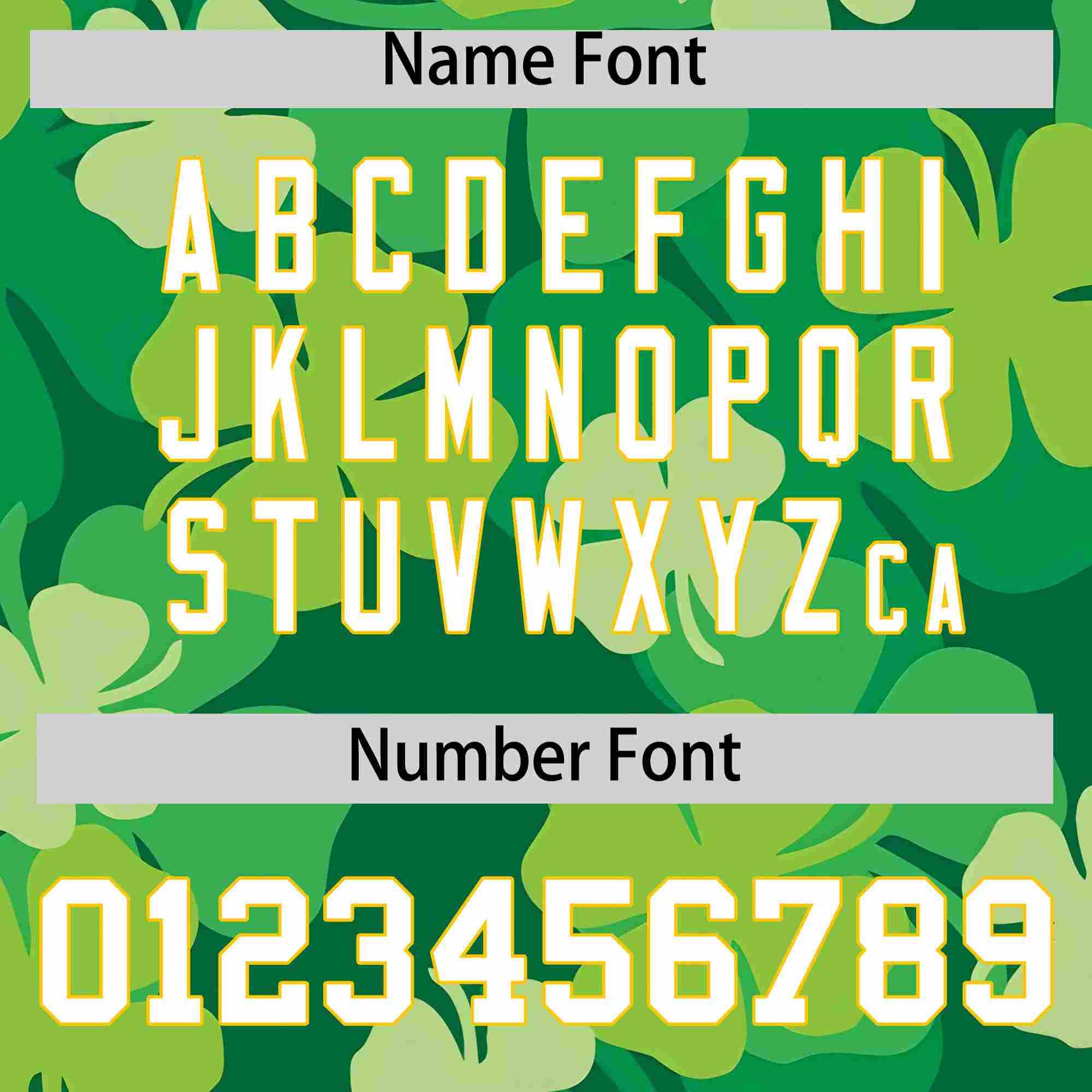 Custom Kelly Green White St.Patrick's Day Personalized Four Leaf Clover Pattern Baseball Jersey| KXKSHOP