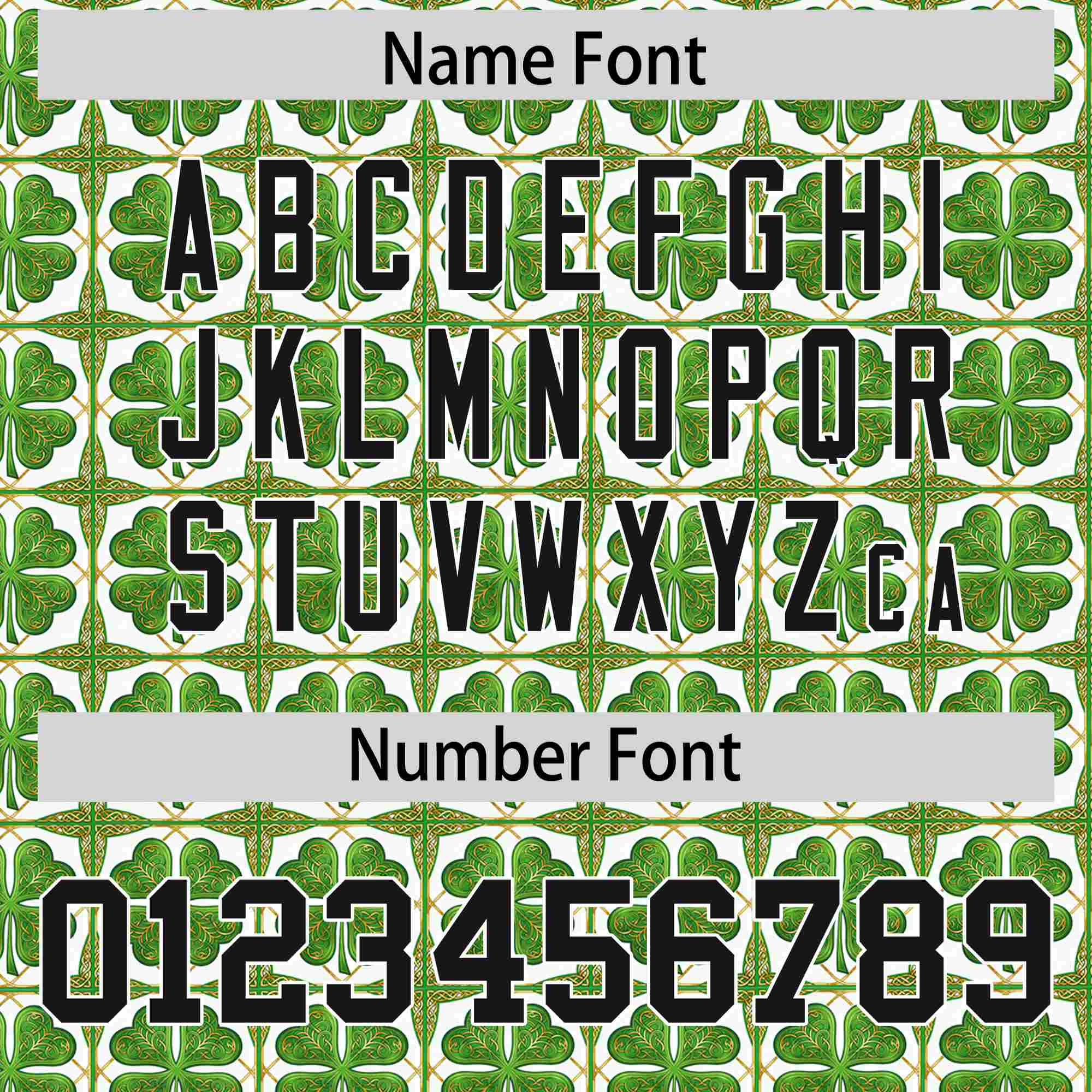 Custom White Black St.Patrick's Day Personalized Four Leaf Clover Pattern Baseball Jersey