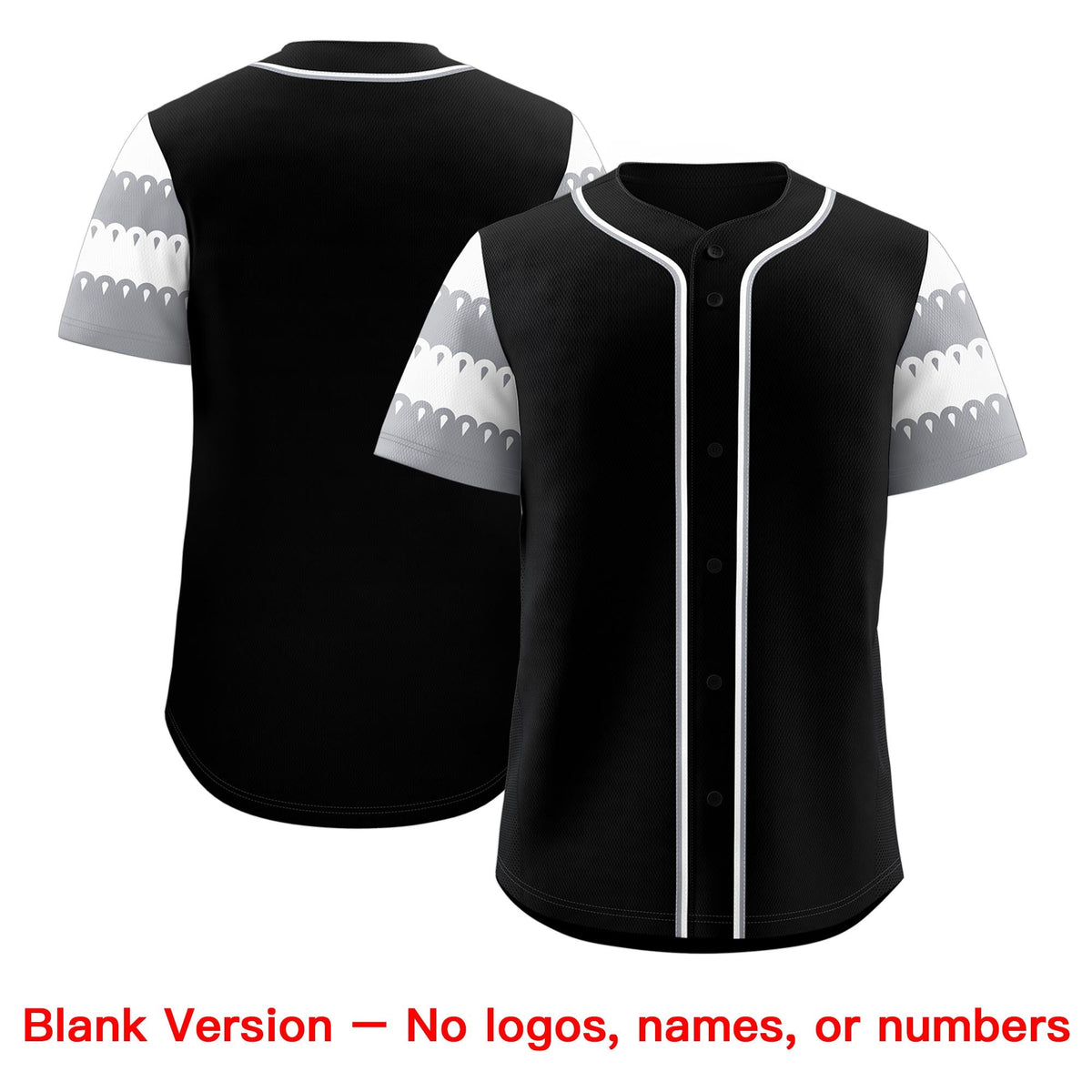 Custom Black Gray White Sleeve Flag Lace Baseball Jersey | Sublimation Printed &amp; Embroidery,Add Name and Numbern,Perfect for Teams | KXKSHOP