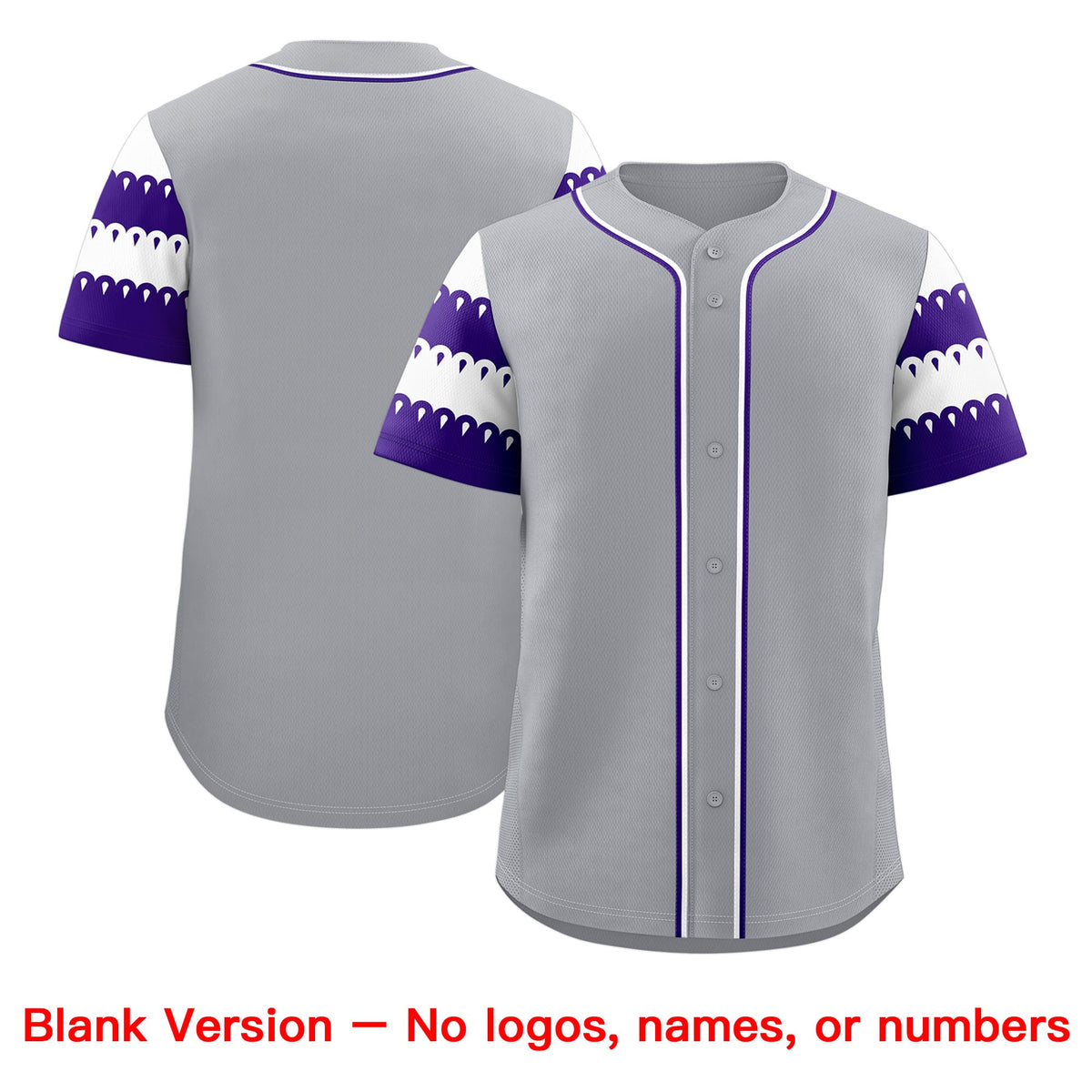Custom Purple White Sleeve Flag Lace Baseball Jersey | Sublimation Printed &amp; Embroidery,Add Name and Numbern,Perfect for Teams | KXKSHOP