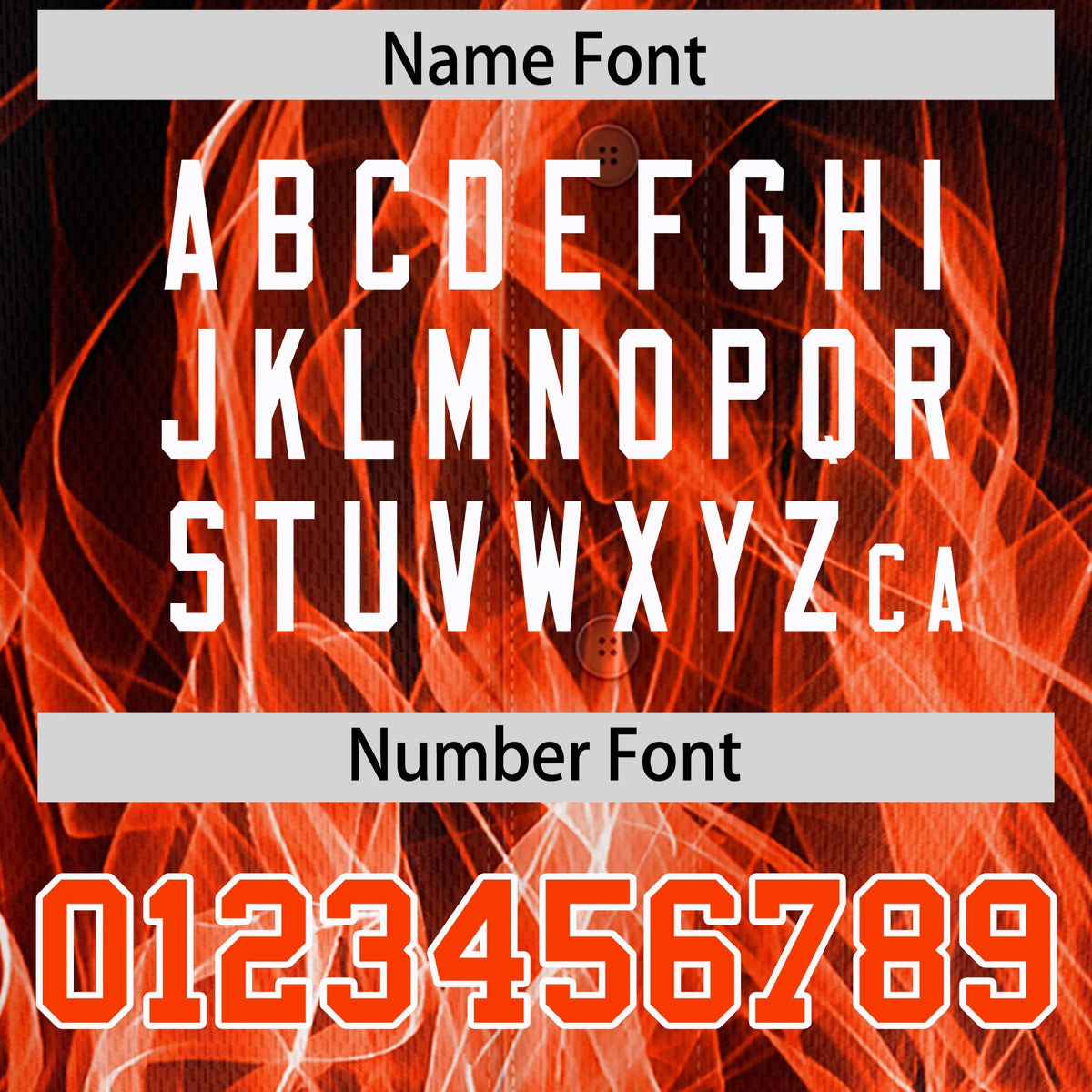 Custom Black Orange White Flame Graffiti Pattern Personalization Baseball Jersey| KXKSHOP