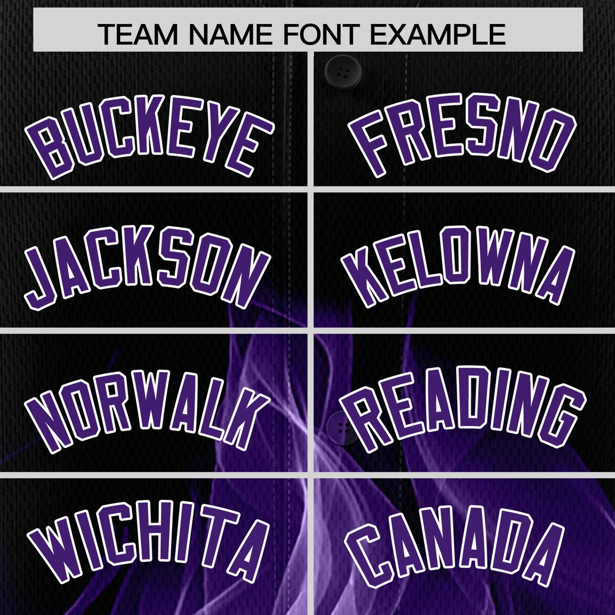 Custom Black Purple White Flame Graffiti Pattern Personalization Baseball Jersey| KXKSHOP