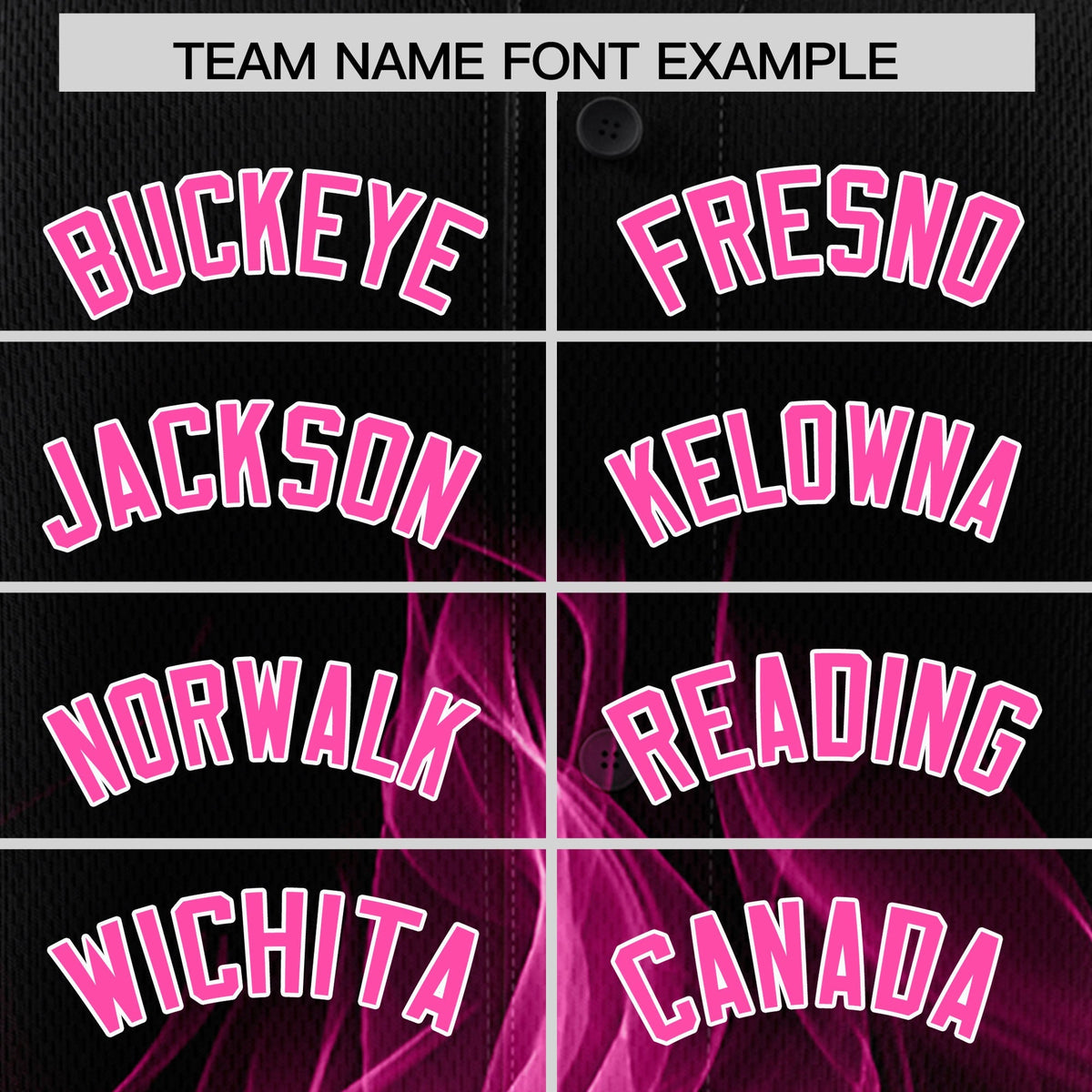 Custom Black Pink White Flame Graffiti Pattern Personalization Baseball Jersey| KXKSHOP