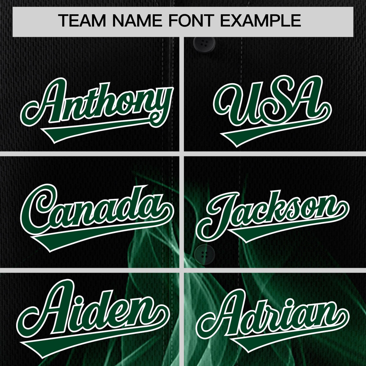 Custom Black Green White Flame Graffiti Pattern Personalization Baseball Jersey| KXKSHOP
