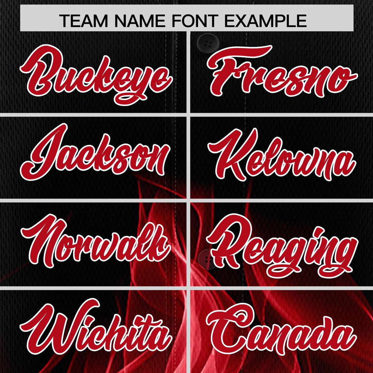 Custom Black Red White Flame Graffiti Pattern Personalization Baseball Jersey| KXKSHOP