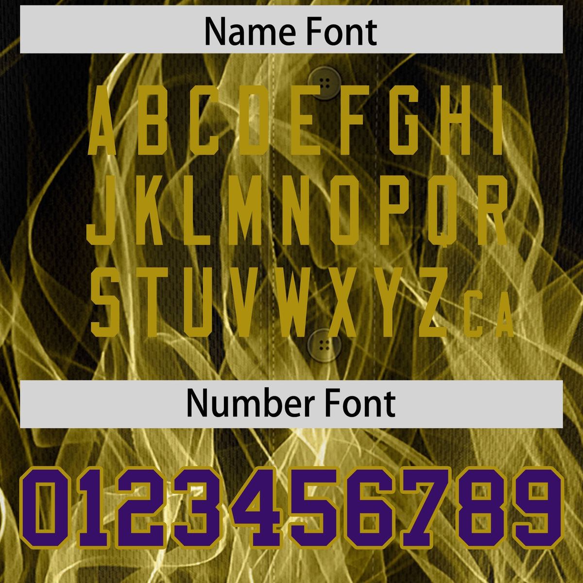 Custom Black Purple Old Gold Flame Graffiti Pattern Personalization Baseball Jersey| KXKSHOP