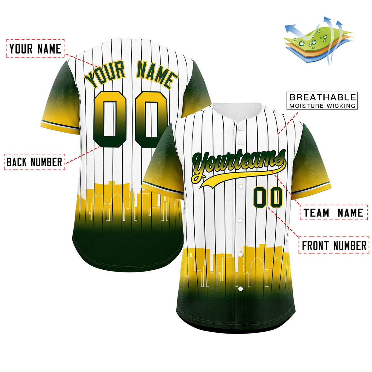 Custom White Oakland City Silhouette Authentic Baseball Jersey