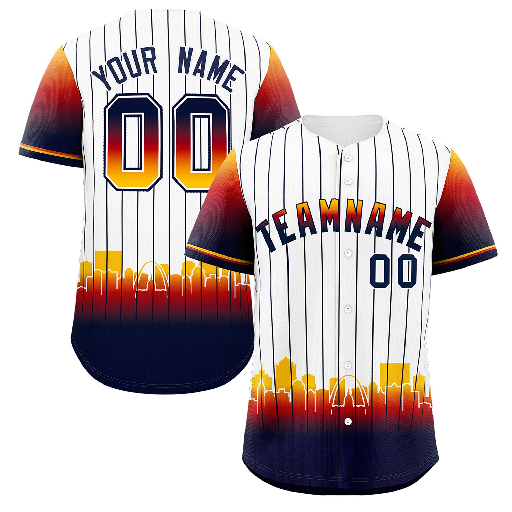 Custom White St. Louis City Silhouette Authentic Baseball Jersey