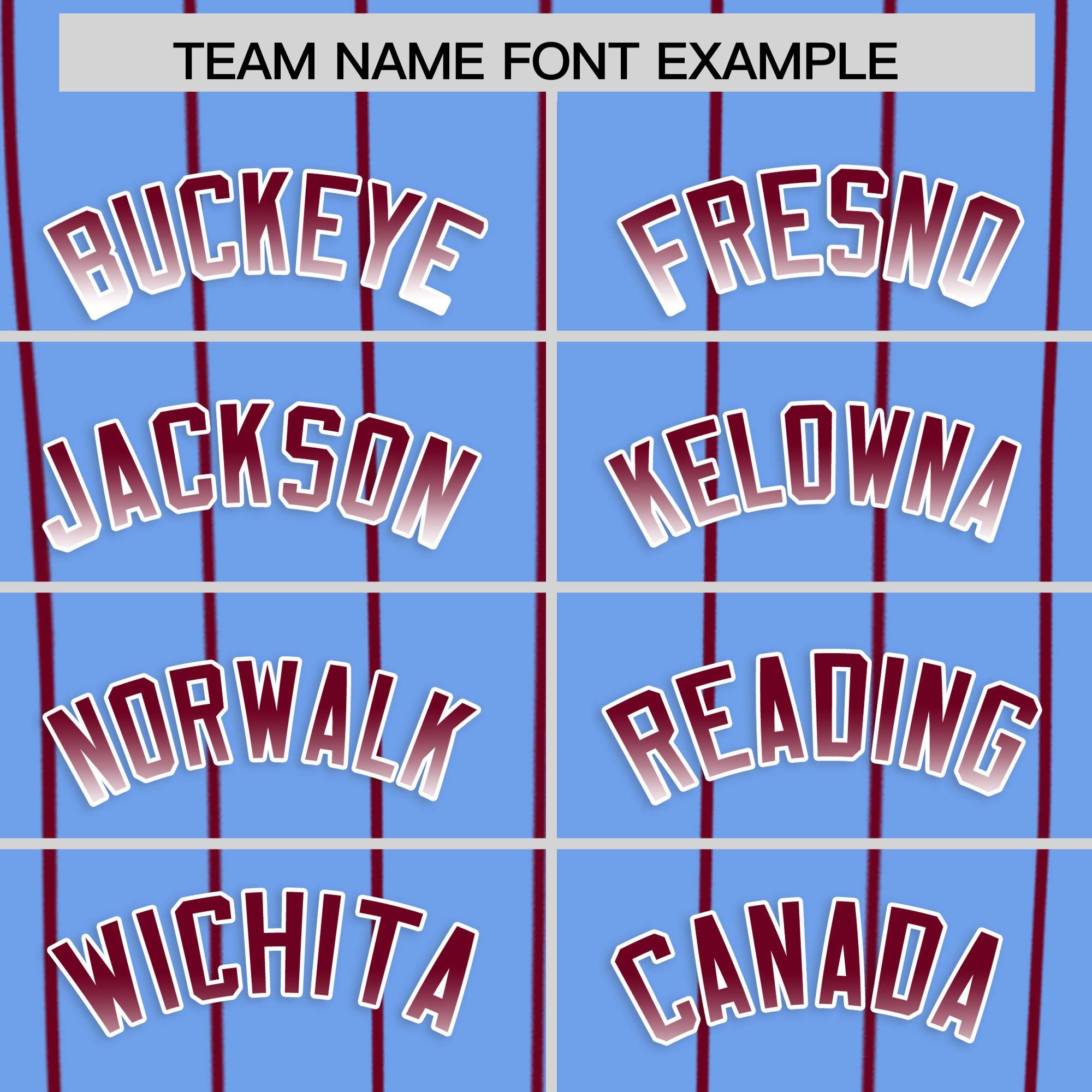 Custom Light Blue Philadelphia City Silhouette Authentic Baseball Jersey