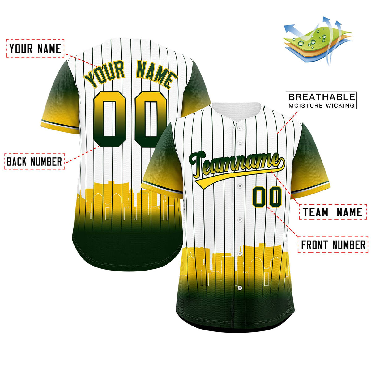Custom White Oakland City Silhouette Authentic Baseball Jersey